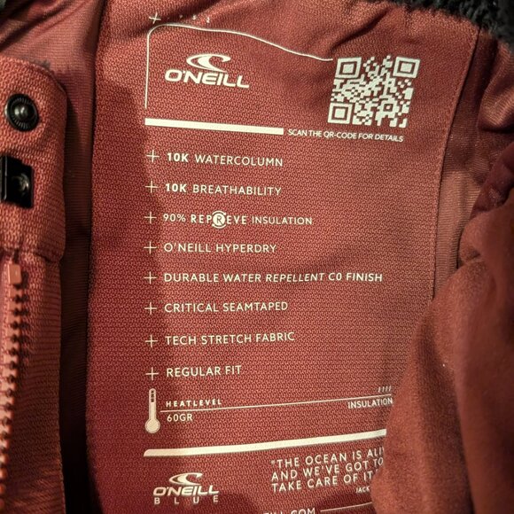 O'Neill Star Melange Snow Pants – Medium, Windsor Wine - Picture 7 of 10